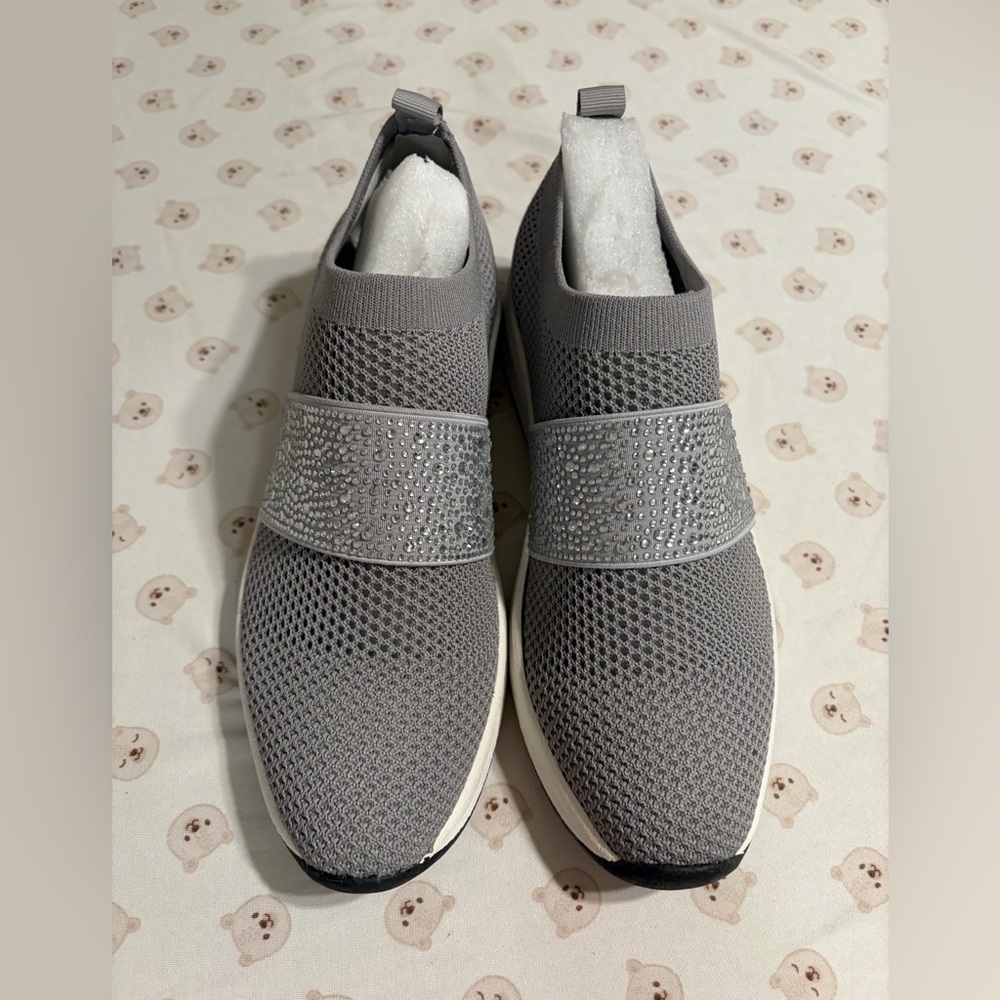 Anne Klein Gray Athletic Slip-On Shoes